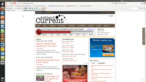 Ashland Current Screen Shot. Ashland Current